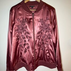 Torrid Satin Bomber Jacket